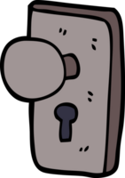 cartoon doodle key hole png