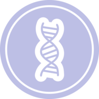 DNA chain circular icon symbol png