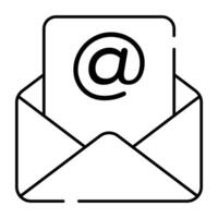 An editable design icon of email vector