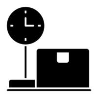 Weight scale icon in unique design vector