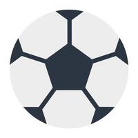 Flat design icon of chequered ball, football vector