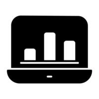 Trendy design icon of online data analytics vector