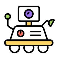 A unique design icon of space rover vector