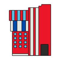 A unique design icon of skyscraper vector