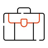 negocio bolso icono, vector diseño de maletín