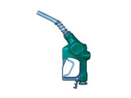 Isolated Gas Pump Nozzle on White Background with Fuel Pump Technology photo