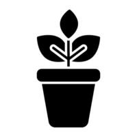 A perfect design icon of flowerpot vector