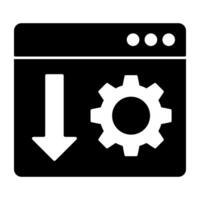 icono de diseño de moda de la instalación web vector