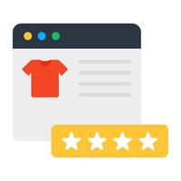 A trendy vector design shopping feedback