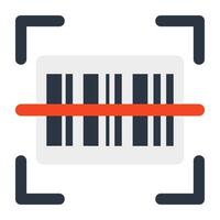A colorful design icon of barcode scanning vector