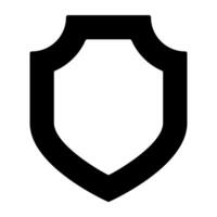 An editable design icon of security shield vector