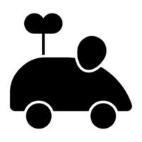 Modern design icon of baby car vector