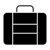 An editable design icon of bag vector