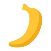 Nutritious meal, icon of banana vector