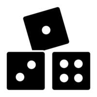 Trendy design icon of ludo dices vector