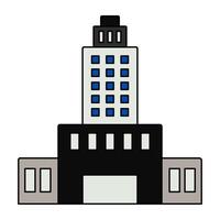 A unique design icon of city building vector