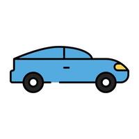 A private transport icon, flat design of sports car vector