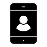 A perfect design icon of mobile video call vector