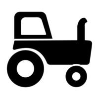 An icon design of tractor, agronomy vehicle vector