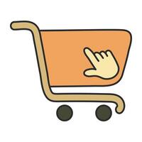 A beautiful design icon of shopping cart vector