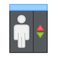 An icon design of lift, elevator vector