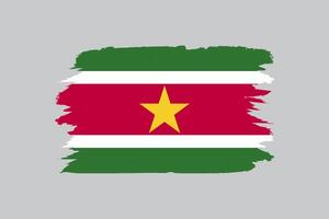 bandera de Surinam vector ilustración