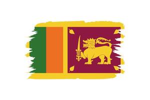 bandera de sri lanka vector ilustración