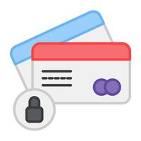 A perfect design icon of secure atm card vector