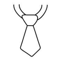 An icon design of tie vector