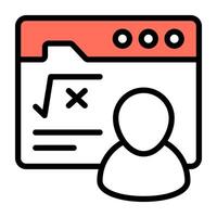 Perfect design icon of online math education vector