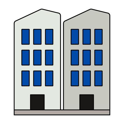 A unique design icon of city architecture