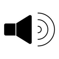 An icon design of high volume speaker vector