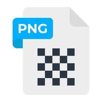 A creative design icon of png file format vector