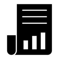 An icon design of business chart, data analytics vector