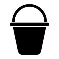 A unique design icon of pail vector