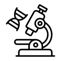 un de moda diseño icono de microscopio vector