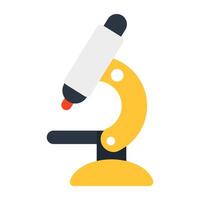 A creative design icon of microscope, lab research tool vector