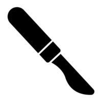 An icon design of surgical knife vector