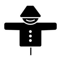 Scarecrow icon, editable vector design