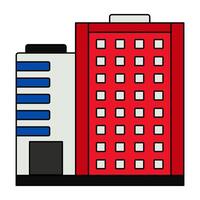 un único diseño icono de ciudad edificio vector