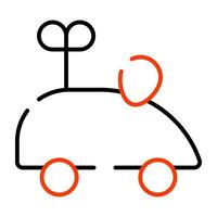 Modern design icon of baby car vector