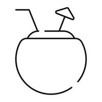 A premium download icon of coconut juice vector