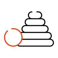 An icon design of pile of heaps vector