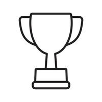 Trophy line icon. Trophy cup, winner cup, victory cup vector icon. Reward symbol sign for web and mobile.