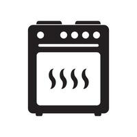 Stove oven icon, vector gas stove. Kitchen cooking appliance. Vector illustration.