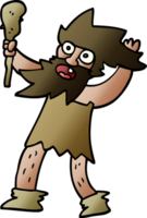 cartoon doodle cave man png