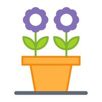 A perfect design icon of potted plant vector