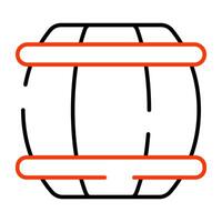 A unique design icon of cask vector