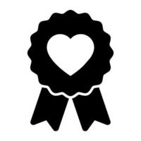 A modern design icon of quality badge vector