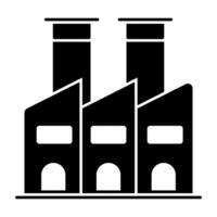 A trendy vector design of factory